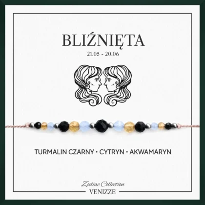 Bransoletka znak zodiaku bliźnięta