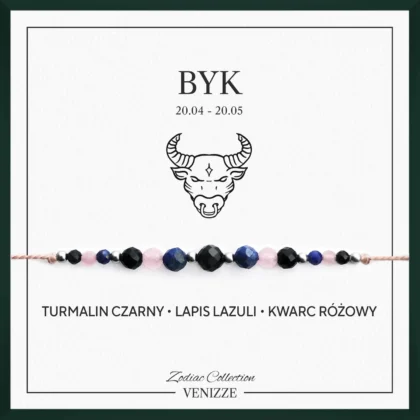 Bransoletka znak zodiaku byk