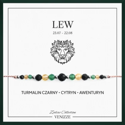 Bransoletka znak zodiaku lew