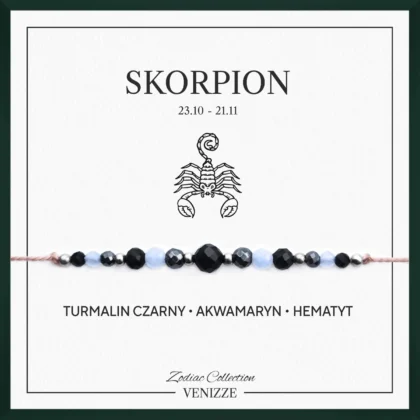 Bransoletka znak zodiaku skorpion