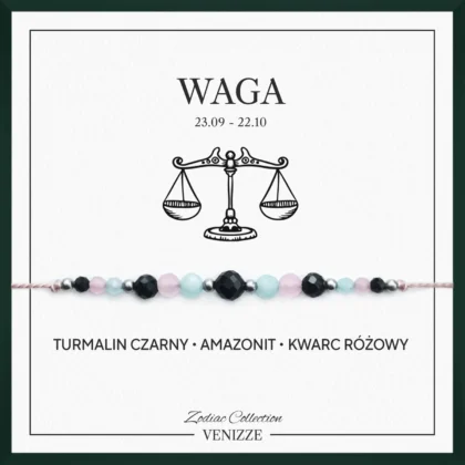 Bransoletka znak zodiaku waga