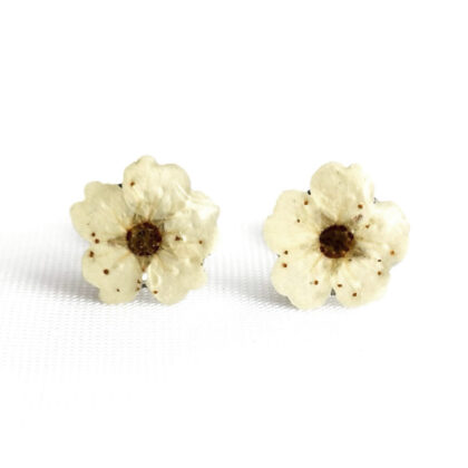 Kolczyki sztyfty tawuła pokryta żywicą