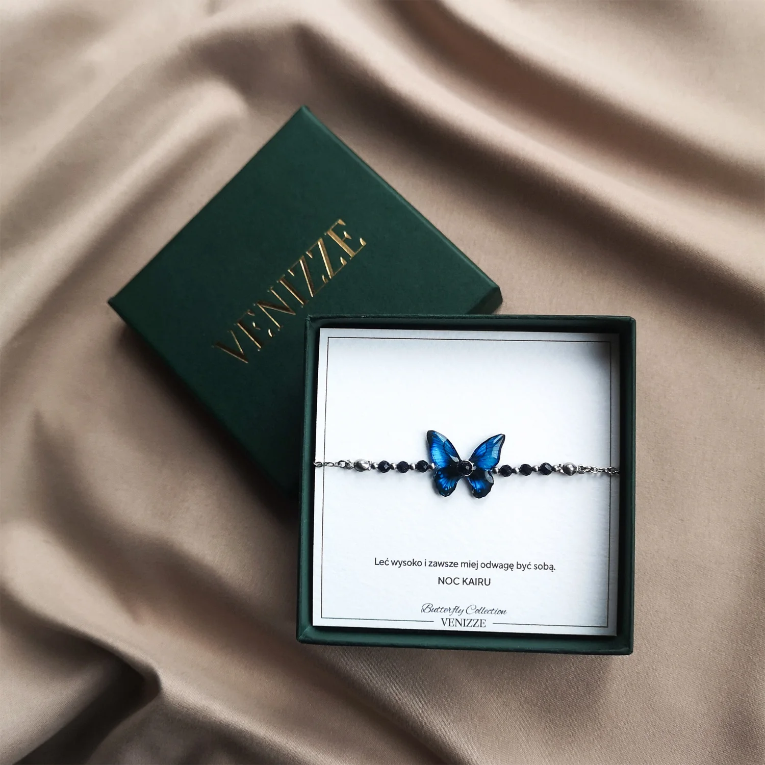 Bransoletka motyl mystic grace z Nocą Kairu - obrazek 2