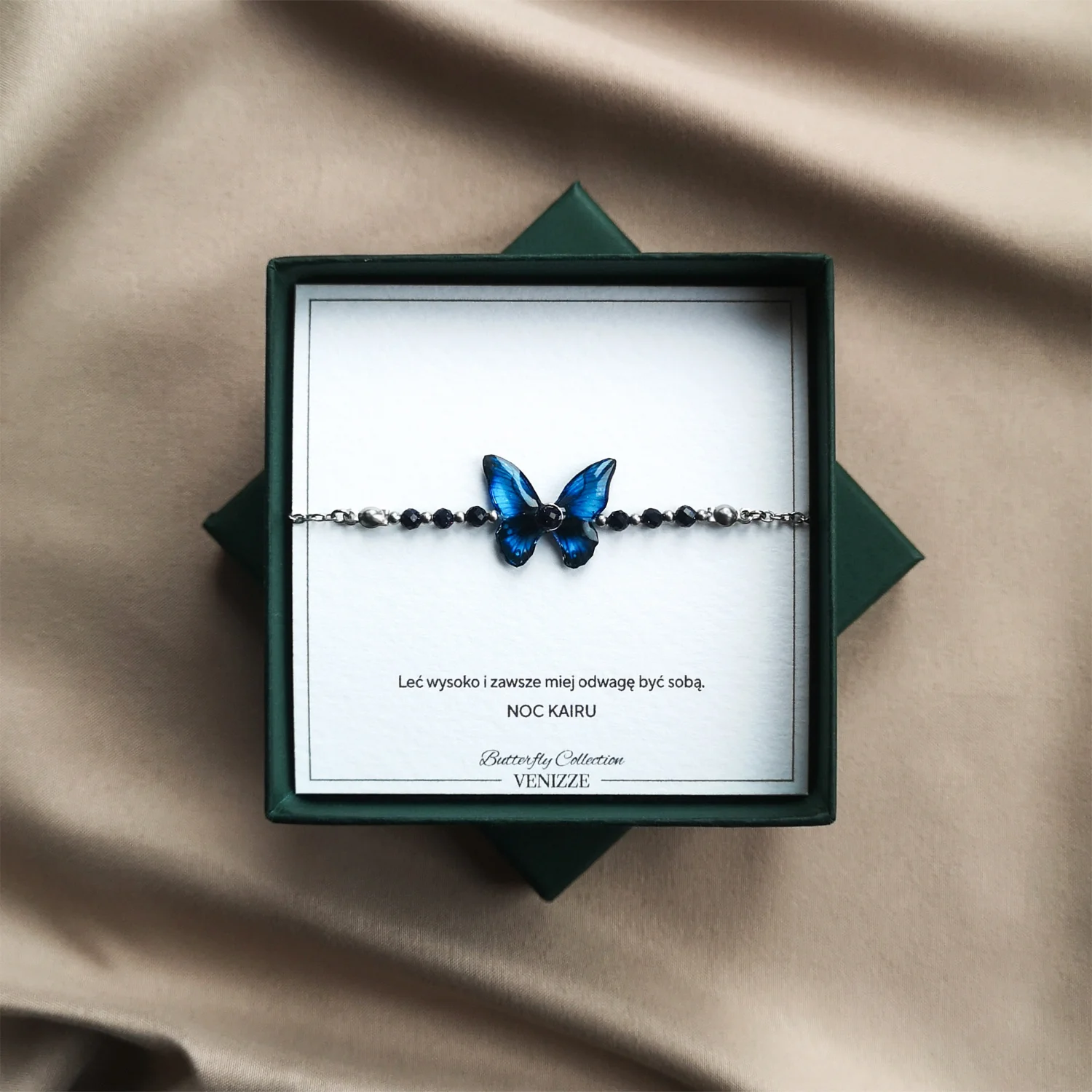 Bransoletka motyl mystic grace z Nocą Kairu - obrazek 7