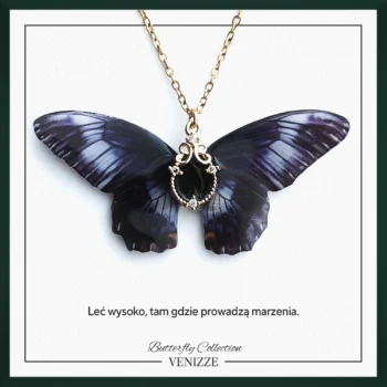 Naszyjnik ćma night shade z cyrkonią