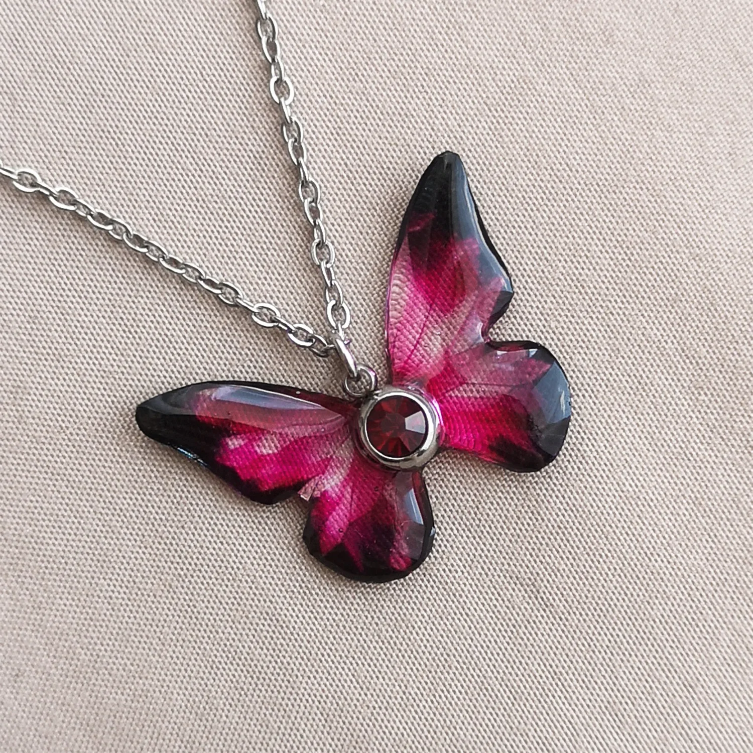 Naszyjnik motyl blossom fairy z cyrkonią - obrazek 7