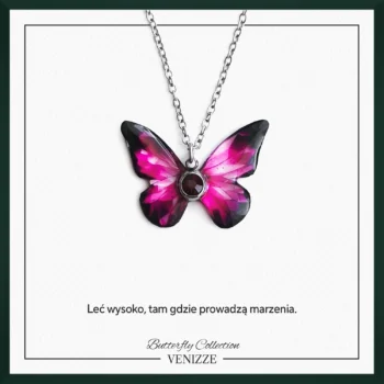 Naszyjnik motyl blossom fairy z cyrkonią