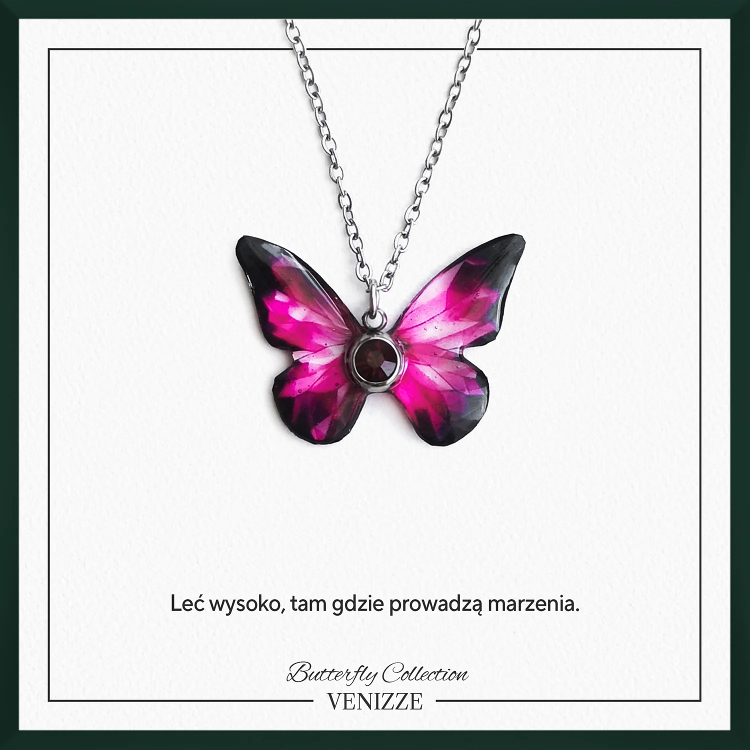 Naszyjnik motyl blossom fairy z cyrkonią