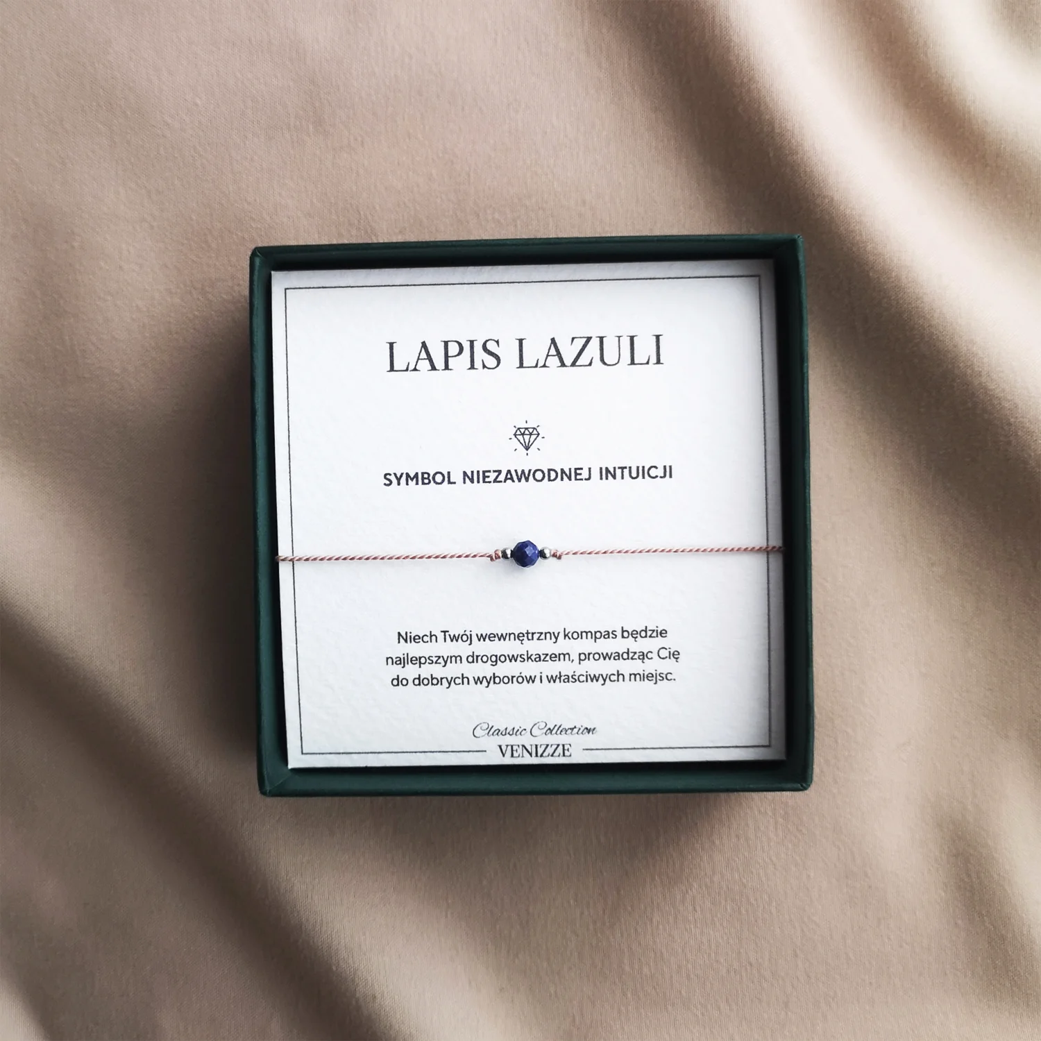 Bransoletka szczęścia z kamieniem naturalnym lapis lazuli - obrazek 8